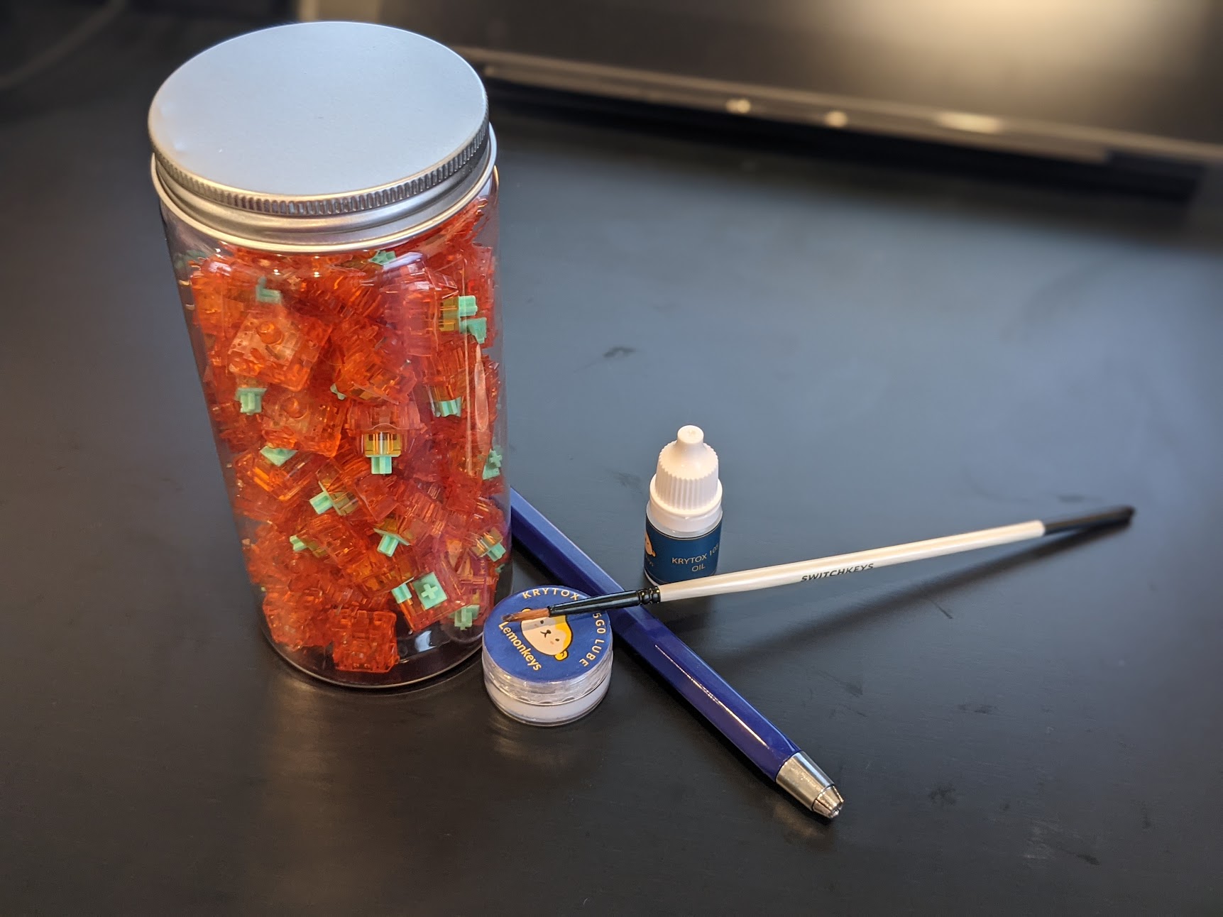 Switches successfully lubed.
